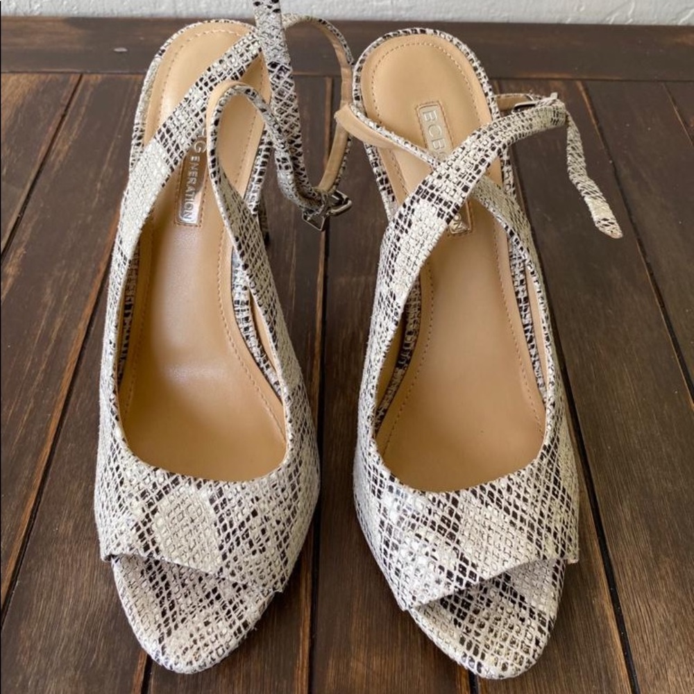 BCBGeneration Ankle Strap Heels Sandals